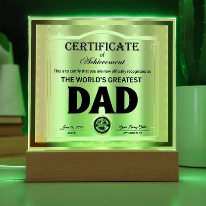 Dad-Officially Recognized As-Acrylic Plaque