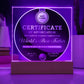 Dad-The Best Father-Circle Acrylic Plaque