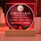 Dad-The Best Father-Circle Acrylic Plaque