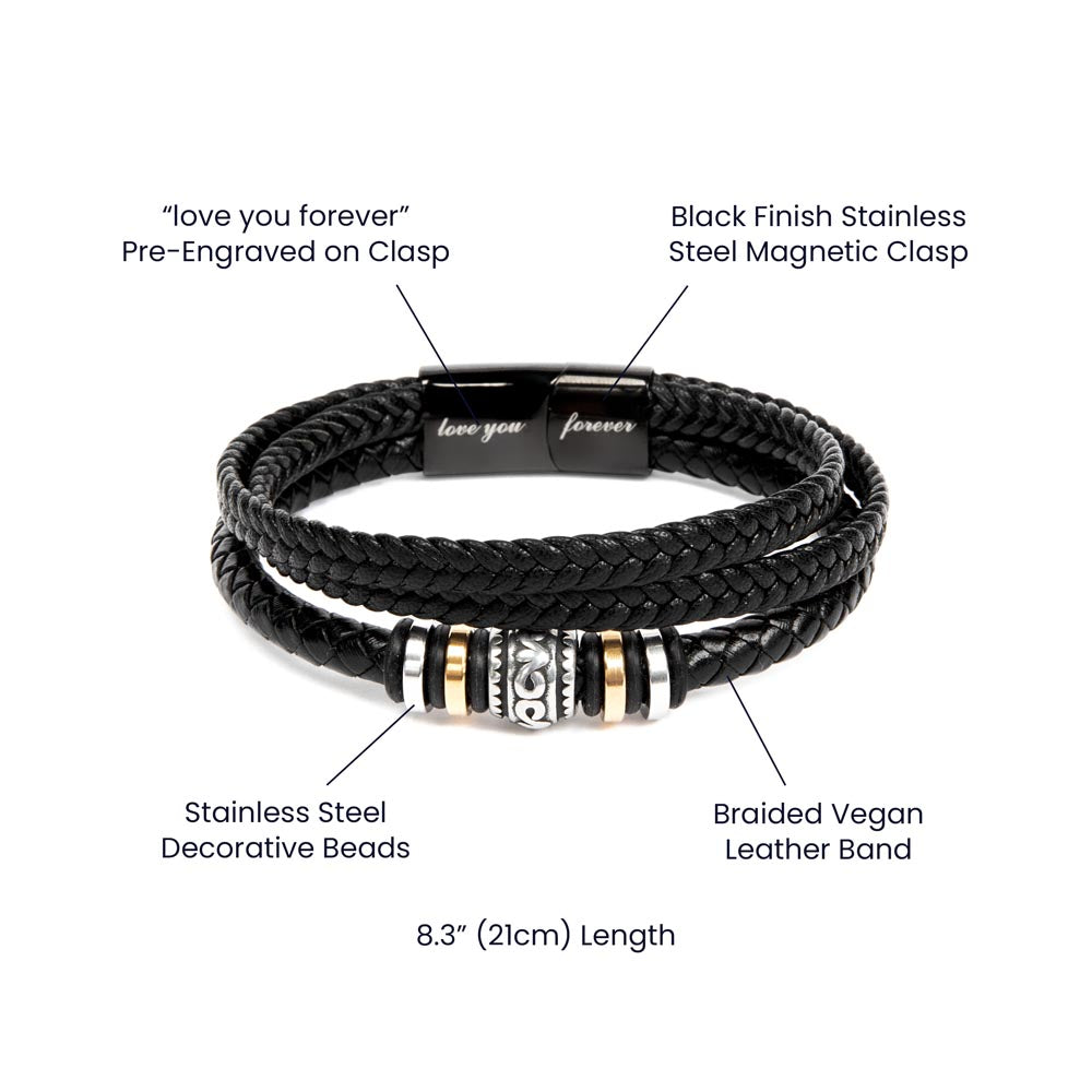 Daddy-Stronger Than Steel-Bracelet