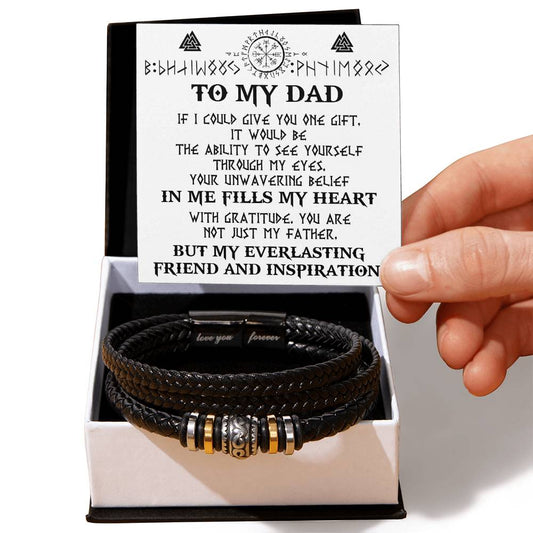 To My Dad Gift - Love You Forever Bracelet