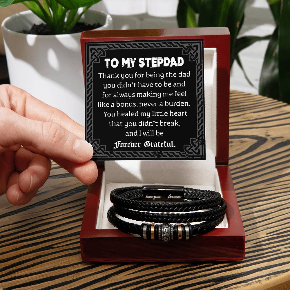 Stepdad-Will Be Forever-Bracelet