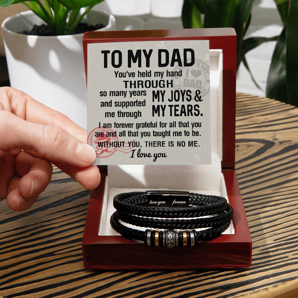 Dad-Held My Hand-Bracelet