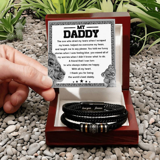 Dad-Makes Me Happy-Bracelet