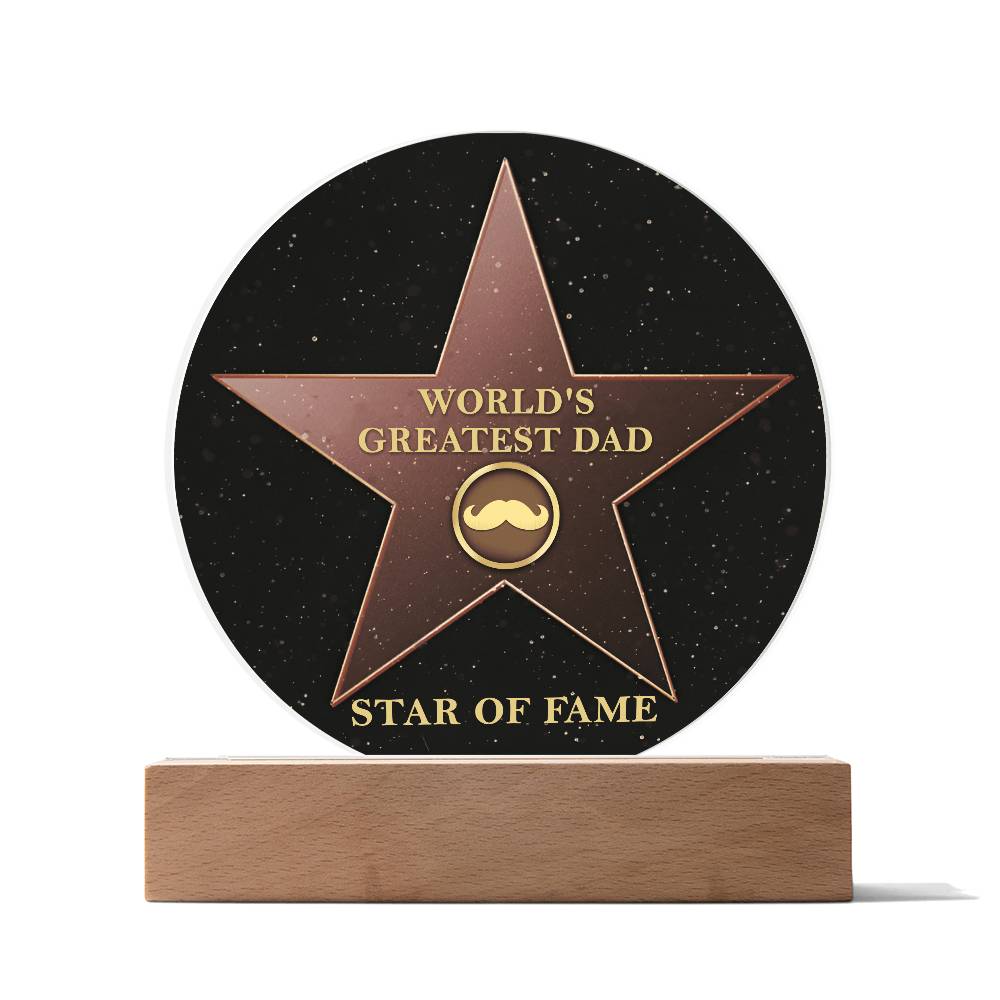 Dad-Greatest Dad-Circle Acrylic Plaque