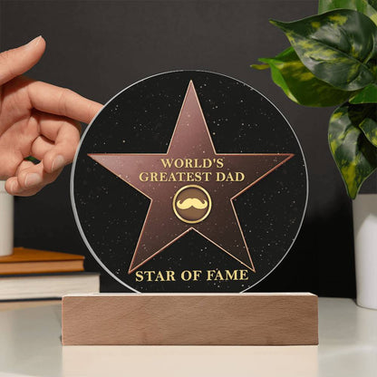 Dad-Greatest Dad-Circle Acrylic Plaque