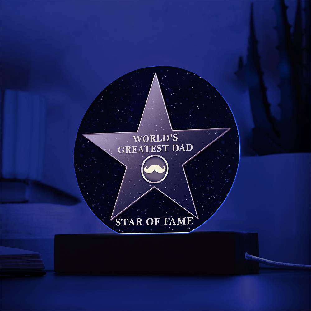 Dad-Greatest Dad-Circle Acrylic Plaque