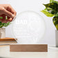 Dad-Reach For You-Circle Acrylic Plaque
