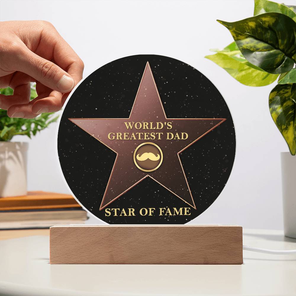 Dad-Greatest Dad-Circle Acrylic Plaque