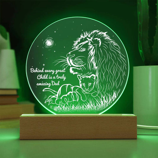 Dad-Amazing Dad-Circle Acrylic Plaque