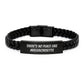 Massachusetts Gifts for Men, Unique Interlaced Leather Bracelet, Funny Quote 'There's No Place Like Massachusetts' Gifts from Friends, Christmas Unique Gifts for Men - Image 1