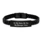 Funny Manager Gifts from Friends, Interlaced Leather Bracelet for Manager, Christmas Unique Gifts - Image 1