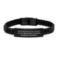 Funny Inspirational Gifts for Performer Men, Christmas Unique Interlaced Leather Bracelet from Friends, Family to Men Performers - Image 1