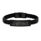 Funny Jeweler Gifts from Friends for Men - Interlaced Leather Bracelet with Stainless Steel and PU Leather, Gifts for Christmas Unique Presents - Image 1
