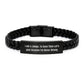 Unique Judge Gifts from Friends for Men - Funny Interlaced Leather Bracelet, Stainless Steel and PU Leather Combination - Image 1