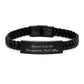 Funny Chiropractor Quotes Gift for Men Interlaced Leather Bracelet, Gifts from Family to Chiropractor, Unique Graduation Accessories - Image 1