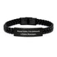 Funny Sales Manager Gifts, 'Keep Calm, I'm (almost) A Sales Manager.' Interlaced Leather Bracelet for Birthday, Gifts from Friends, Coworkers, or Family, Sales Manager's Unique Accessories - Image 1