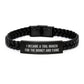 Tool Maker's Proud, Inspiring Story, Interlaced Leather Bracelet - Gifts from Friends to Tool Makers, Perfect Birthday Unique Gifts for Tool Makers - Image 1