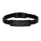 Funny Air Traffic Controller Gifts from Friends to Men - Keep Calm And Let The Air Traffic Controller Handle It Interlaced Leather Bracelet for Birthday Unique Gifts - Image 1