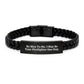 Funny Firefighter Gifts, Be Nice To Me I May Be Your Firefighter One Day, Men's Interlaced Leather Bracelet for Christmas Unique Gifts from Friends to Firefighter - Image 1