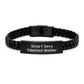 Smart Sexy Talented Welder Gifts from Family for Welder Men Graduation Unique Interlaced Leather Bracelet - Image 1