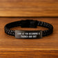 Trainer's Proud Interlaced Leather Bracelet, Funny Quote Gift from Friends to Trainer on Birthday - 'Look At You Becoming A Trainer And Shit' - Image 2