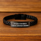Aerospace Engineer Gifts, 'Officially The World's Coolest' Quote, Interlaced Leather Bracelet, For Him, Graduation Unique Gifts - Image 2