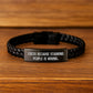 Funny Chess Gifts for Men from Friends, Interlaced Leather Bracelet with Quote 'Chess Because Stabbing People Is Wrong.' for Birthday Unique Gifts - Image 2