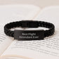 Flight Attendant Gifts from Family, Best Flight Attendant Ever Interlaced Leather Bracelet for Graduation Unique Gifts, Flight Attendant Ever Inspiring Quote - Image 3