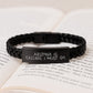 Arizona Calling Funny Quote Interlaced Leather Birthday Unique Gifts for Men from Friends, Unique Arizona Gifts for Him, Engraved Stainless Steel and PU Leather - Image 3