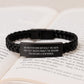 Funny Inspirational Gifts for Performer Men, Christmas Unique Interlaced Leather Bracelet from Friends, Family to Men Performers - Image 3