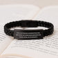 Funny Database Administrator Gifts for Him, Interlaced Leather Bracelet with Stainless Steel - Gifts from Dad to Son for Valentine's - Image 3