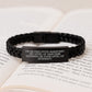 Funny Executive Assistant Gifts for Men - Interlaced Leather Bracelet with Sarcasm Quote, Gifts from Friends and Family to Executive Assistant, Christmas Unique Gifts - Image 3