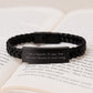 Funny Reporter Gifts for Him Christmas Unique Interlaced Leather Bracelet from Friends - Image 3