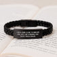 Crime Scene Technician Dad Gifts, Funny Interlaced Leather Bracelet for Him, Graduation Unique Gifts from Family, Gifts for Men, Cool Crime Scene Technician Accessories - Image 3
