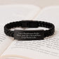 Maintenance Worker Gifts from Mom, 'I Am A Maintenance Worker Mom. Just Like A Normal Mom Except Much Cooler.', Birthday Unique Gift for Maintenance Worker Mom or Dad, Interlaced Leather Bracelet - Image 3