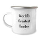 Funny Roofer Gifts from Friends, World's Greatest Roofer Love for Men, Valentine's Unique Camping Mug - Image 1