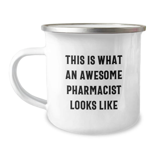 Funny Pharmacist Gifts from Friends, Unique Camping Mug for Men, Women, or Coworkers, Inspirational Quote for Graduation - Image 1