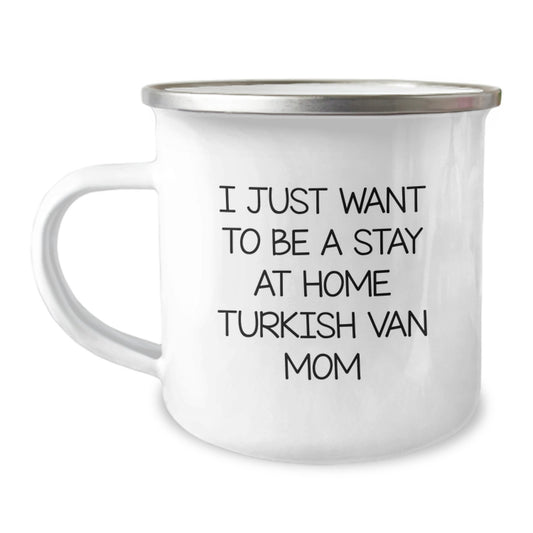 Funny Turkish Van Cat Mom Camping Mug Gifts from Men to Women Friends Family on Valentine's - Image 1