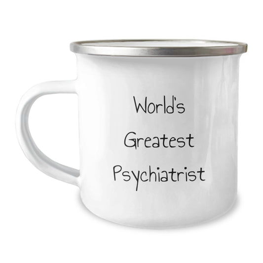 Funny World's Greatest Psychiatrist Gifts for Men, Unique Camping Mug for Birthday Unique Gifts from Friends or Coworkers to Psychiatrist - Image 1