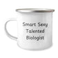 Funny Biologist Gifts for Birthday - Smart Sexy Talented Biologist Camping Mug, Gifts from Friends for Biologist Men, Unique Birthday Unique Gifts for Biologist Women - Image 1