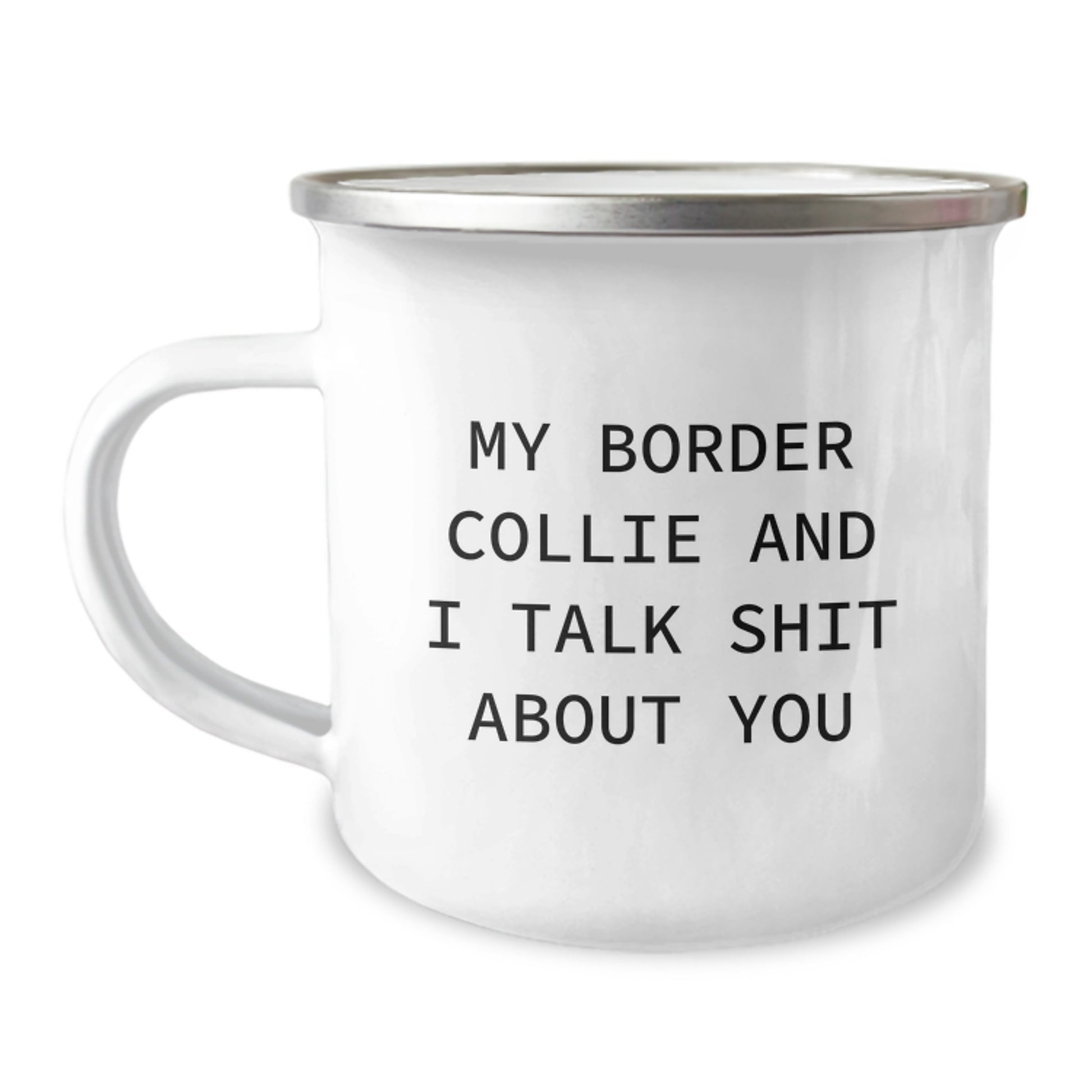 Funny Border Collie Dog Gifts from Men to Women, Camping Mug, Valentine's Unique Gifts - Image 1