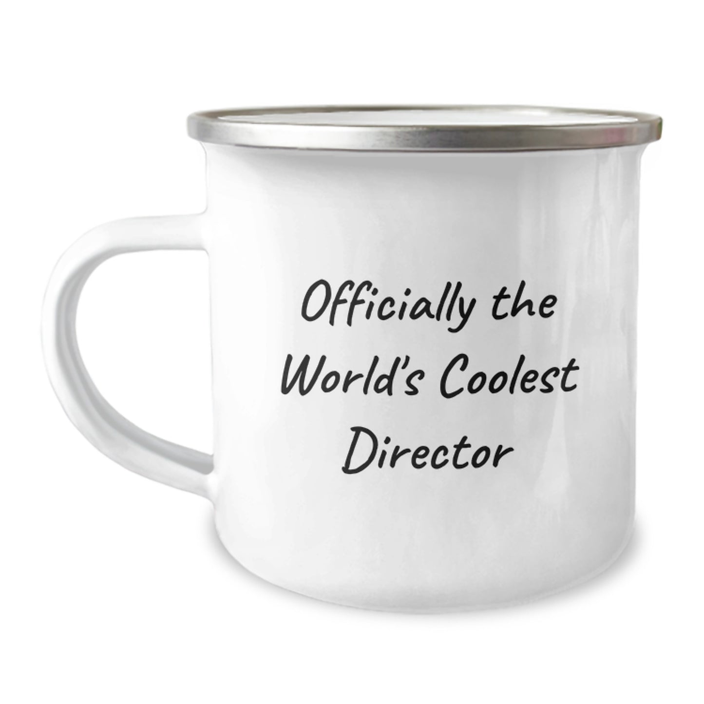 Funny Director Gifts from Men for Officially The World's Coolest Director Friends - Graduation Unique Gifts, Camping Mug for Director, Officially The World's Coolest Director Quote - Image 1