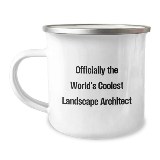 Funny Landscape Architect Gifts for Men, Christmas Unique Mugs for Landscape Architect Friends, Officially The World's Coolest Landscape Architect Quote - Image 1
