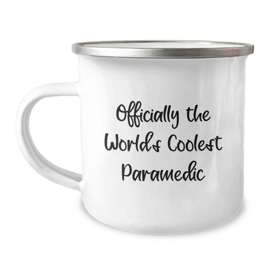 Rescue Worker Christmas Unique Gifts from Friends to Rescue Worker Men Funny Quote - Officially The World's Coolest Rescue Worker Camping Mug - Image 1