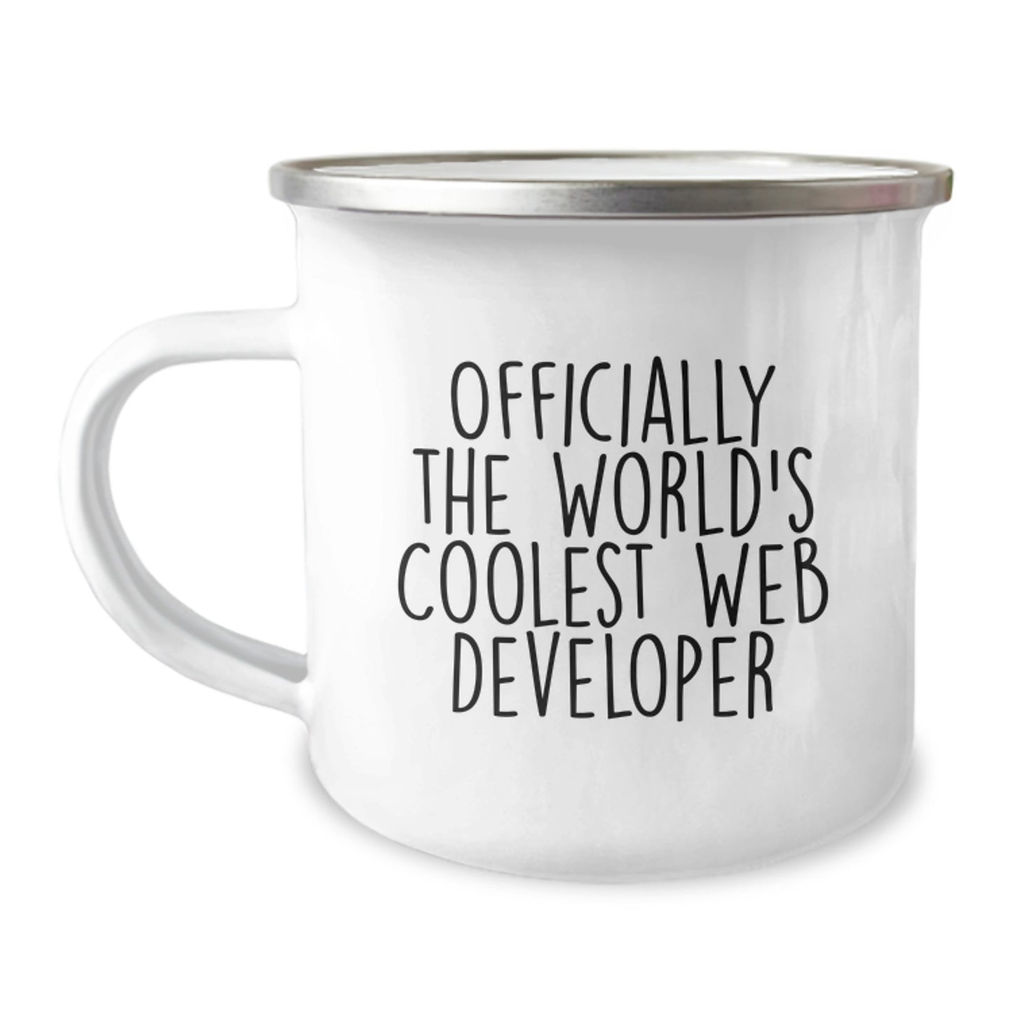 Gifts for Web Developer Friends - Officially The World's Coolest Web Developer - Funny Web Developer Camping Mug, Christmas Unique Gifts from Men, Women, Family, Friends - Image 1