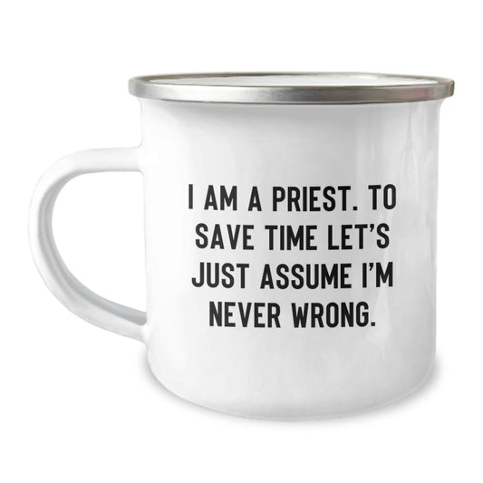Funny Priest Camping Mug Gifts for Priest, Men, or Family Members this Christmas Unique Presents - Image 1