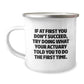 Funny Actuary Gifts for Men, Actuary Camping Mug with Quirky Quote - Gifts from Family to Actuary Friends for Christmas Unique Gifts - Image 1