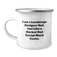 Funny Landscape Designer Dad Camping Mug Gifts for Landscape Designer Men, Unique Christmas Unique Gifts from Dad, Fun Outdoor Camping Mug - Image 1