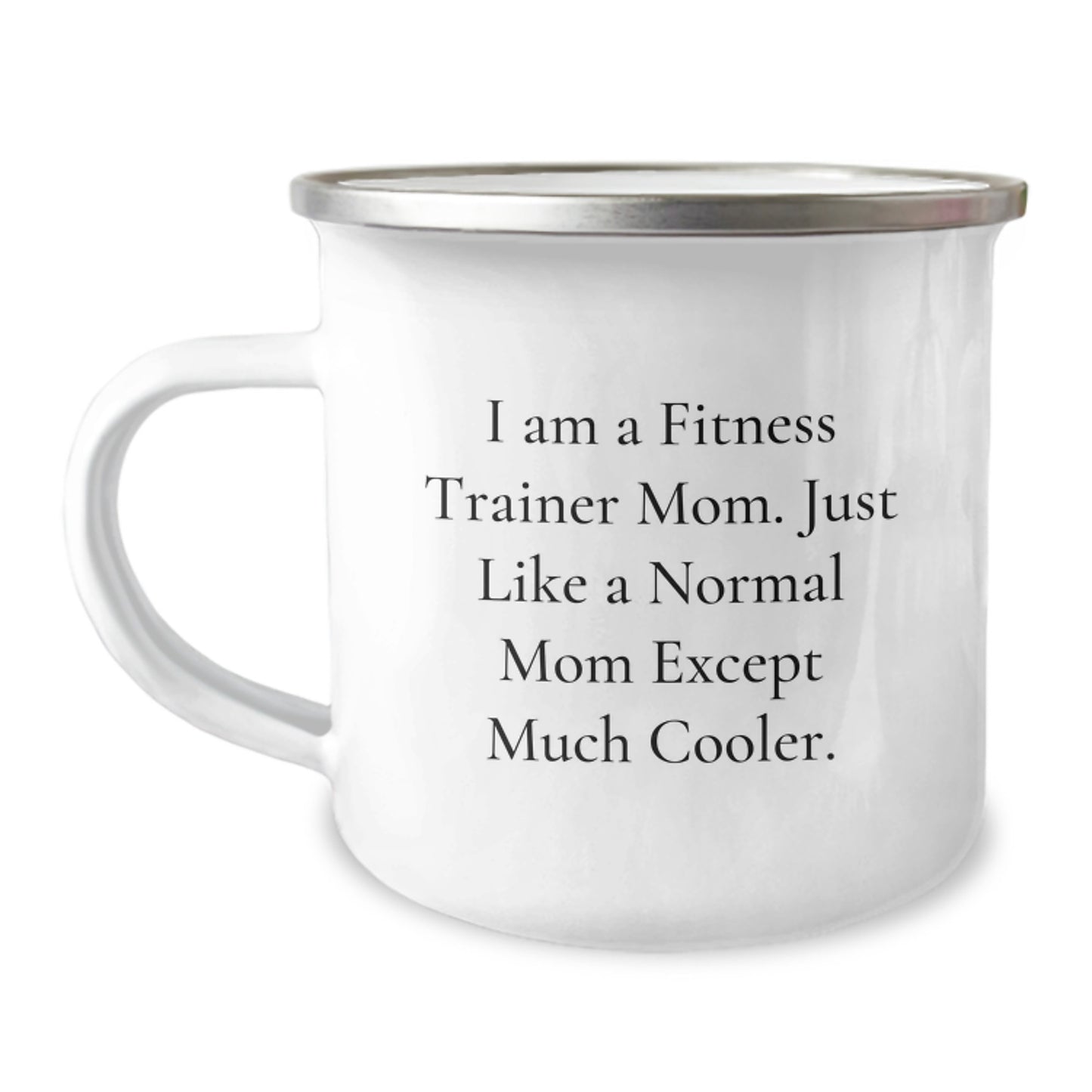 Fitness Trainer Camping Mug Gifts from Mom for Fitness Trainer Friends and Family, Funny Inspirational Quote - Image 1